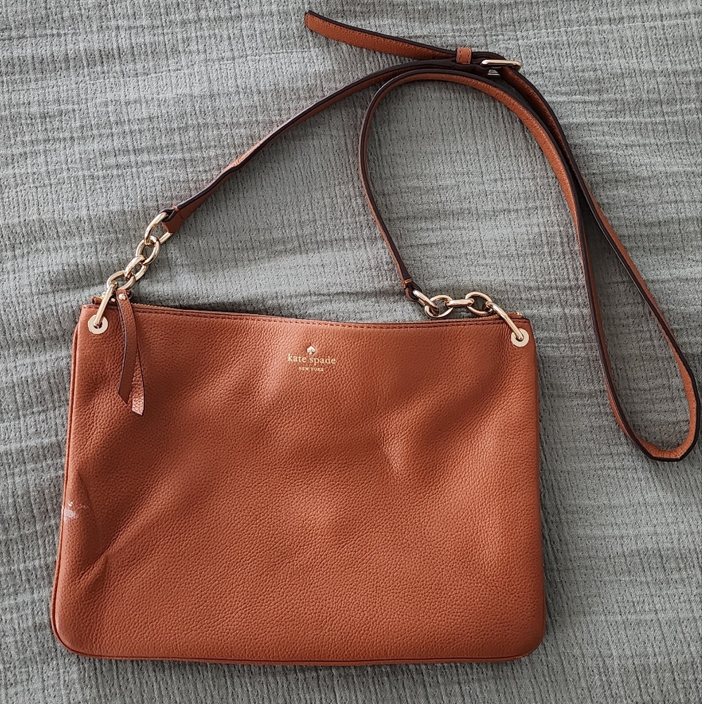 Kate Spade Crossbody Purse medium tan